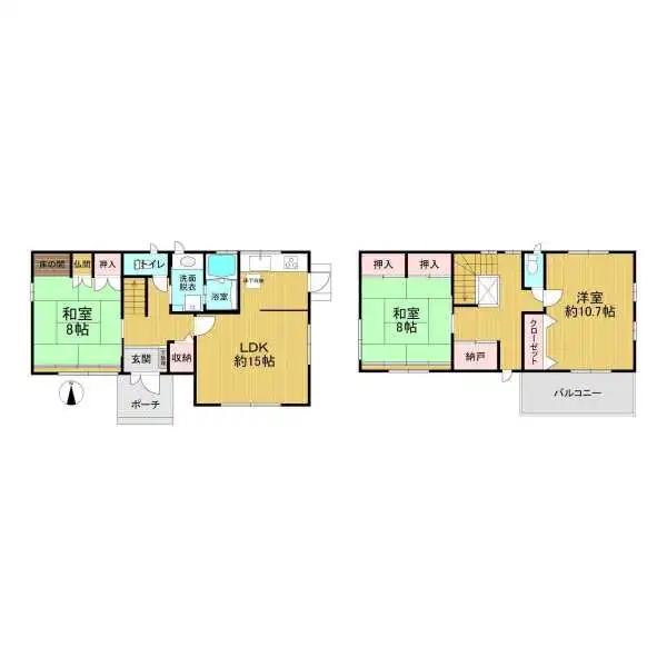 奈良市西大寺国見町３丁目 間取図
