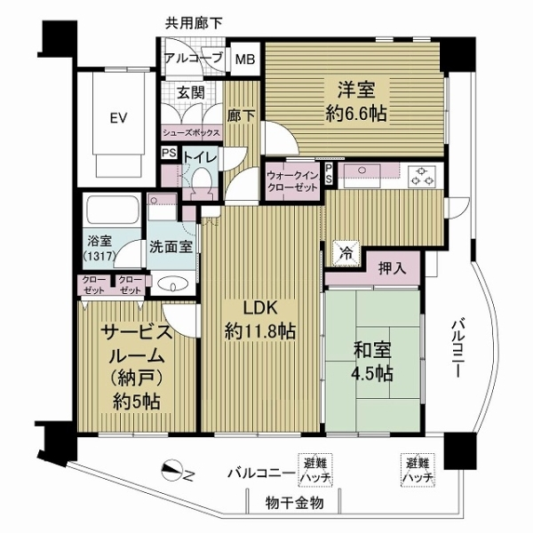 プレステージ神戸熊内パークアベニュー 間取図