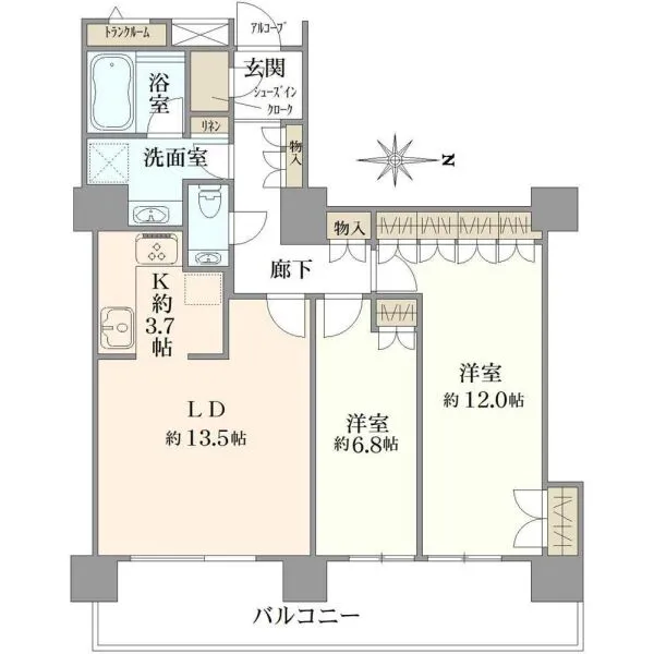 コスモポリス品川 間取図