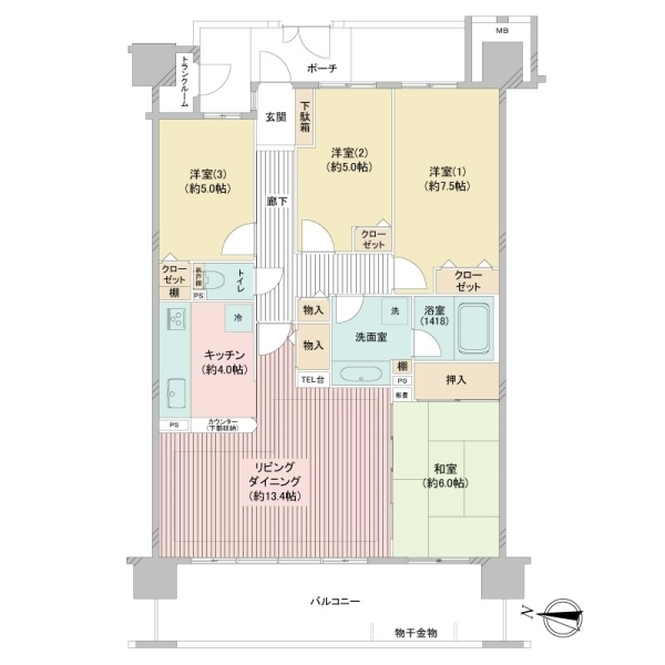 グランレガーロ 間取図