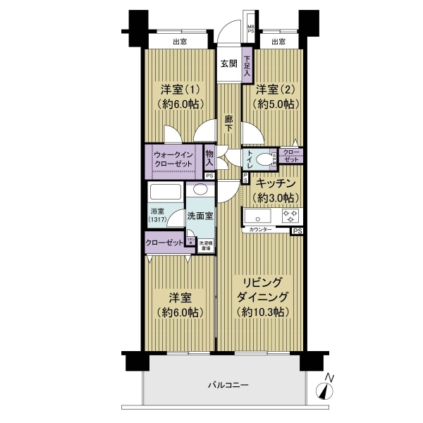 グーディッシュ北小金 間取図