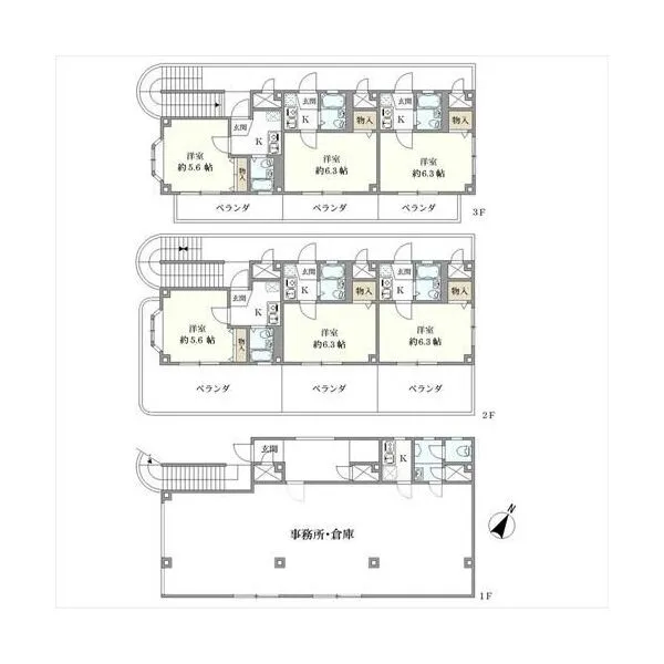 埼玉県川口市鳩ヶ谷本町3丁目 間取図