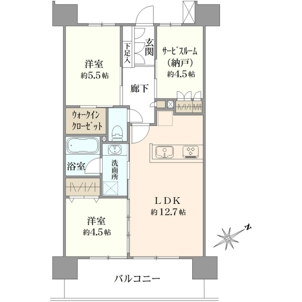 イニシア南浦和根岸 間取図