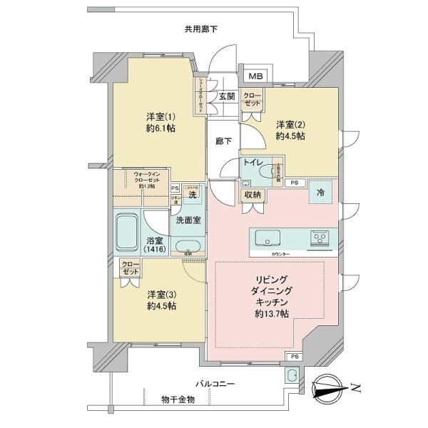 ガーラ・レジデンス府中宮西町 間取図