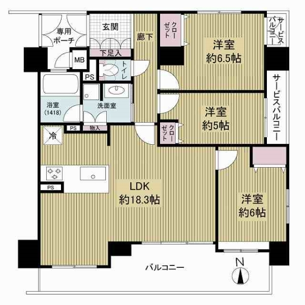 エスリード西京極 間取図
