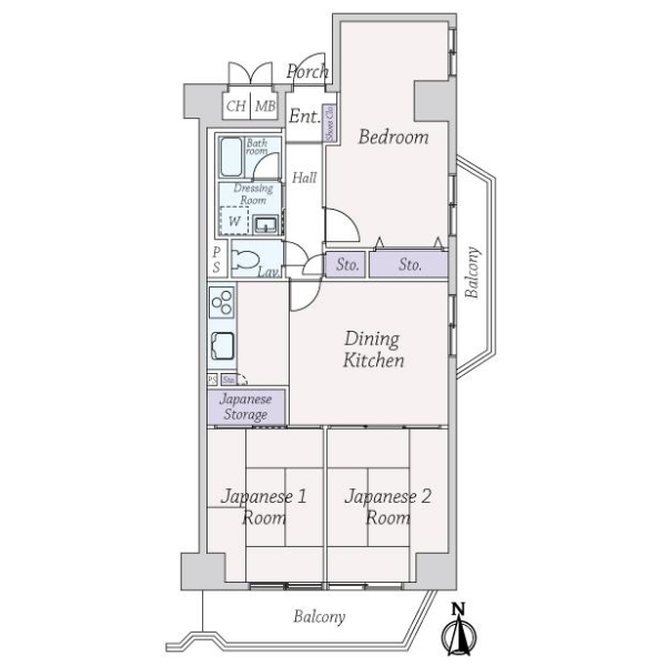 谷町グランドハイツ 間取図