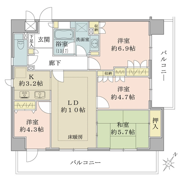 ケルン浅草 間取図