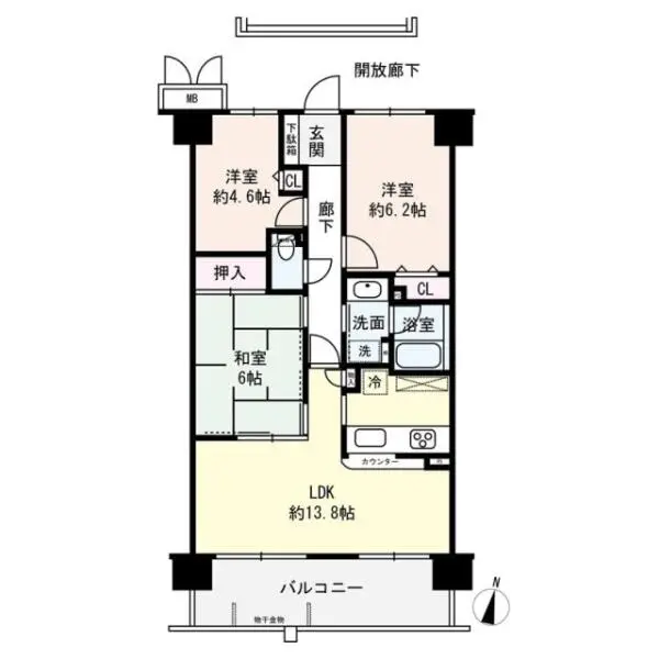 モア・ステージ大和ライラックの街 間取図