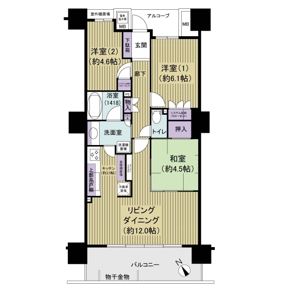 ビッグカーサ堺しらさぎ駅前ｔｏｗｅｒｃａｓａＤ 間取図