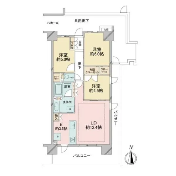 プレミスト船橋塚田 間取り図