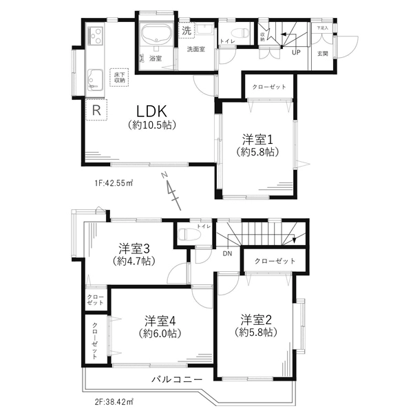 武蔵村山市大南２丁目 間取図