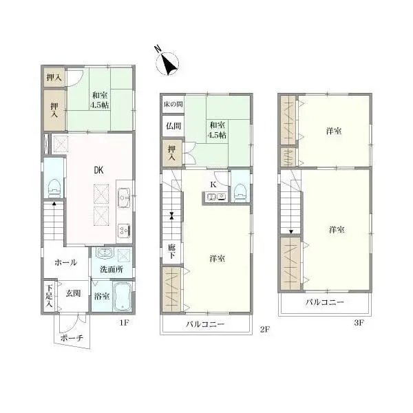 大阪市住吉区帝塚山中５丁目 間取図