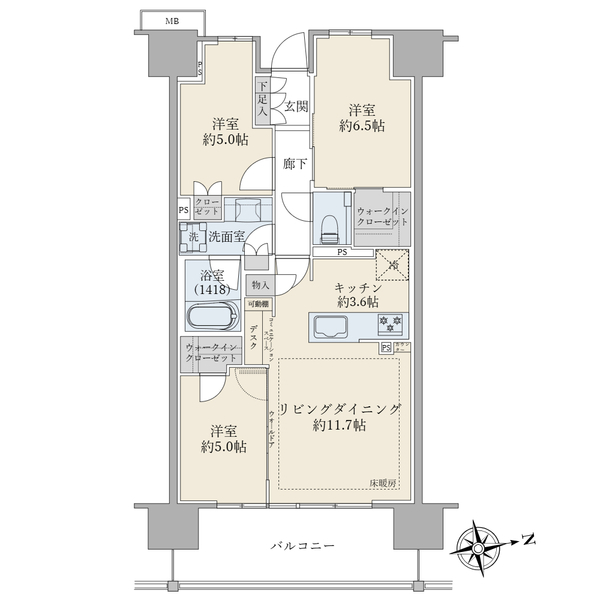 ブリリアシティ西早稲田 間取図