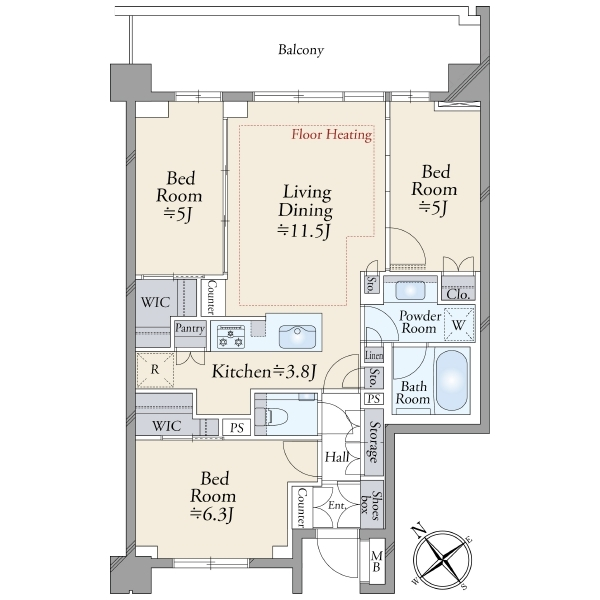 Brillia日吉三丁目 間取図