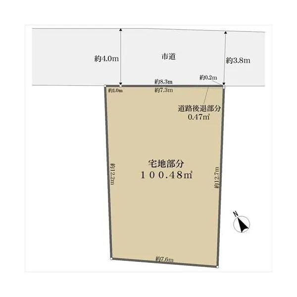 調布市小島町3丁目 区画図