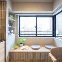 サンクタス築地 キッチン横にベンチがあり、ほっと一息つけます