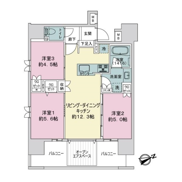 ヴェレーナ上野入谷 間取図
