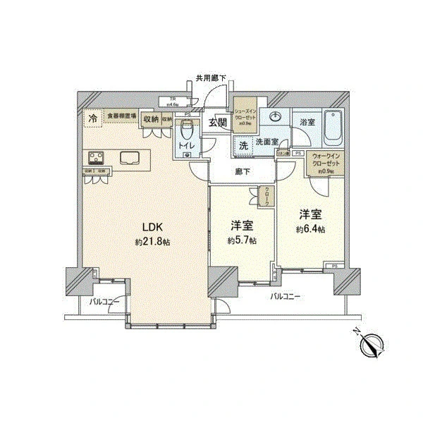 パークタワー横濱星川 間取図