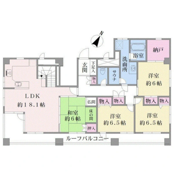 津田谷・エンゼルハイム川崎 間取図