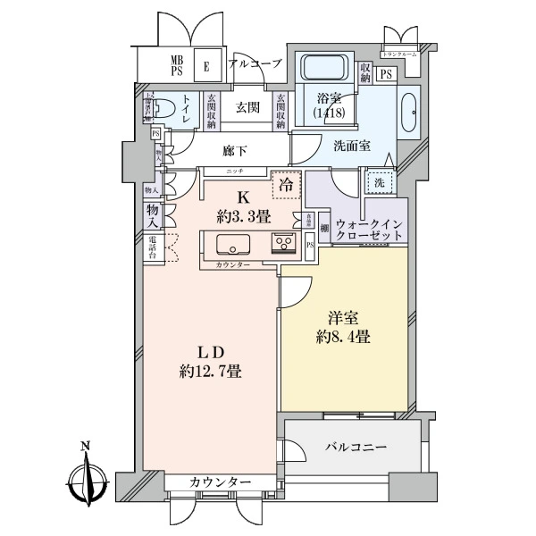 ビオール大阪大手前タワー 間取図
