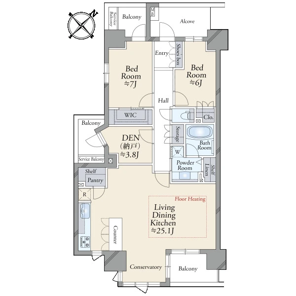 ファインレジデンス南草津 間取図
