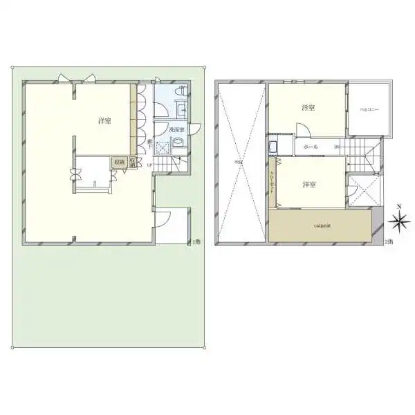 京都市西京区下津林六反田 間取図
