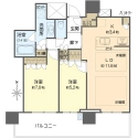 パークタワー梅田 間取図