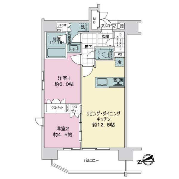 グランレ・ジェイド御茶ノ水 間取図