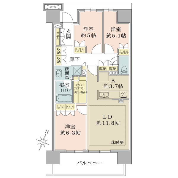ＳＨＩＮＴＯ　ＣＩＴＹ（シントシティ） 間取図