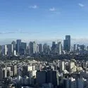 富久クロス　コンフォートタワー 皇居、東京タワーを望む（天候による）