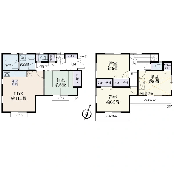 多摩市聖ヶ丘３丁目 間取図