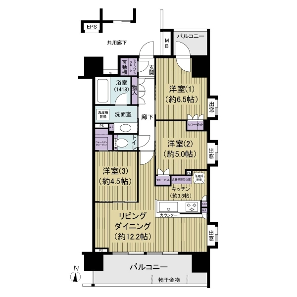 ガーデングラス亀戸 間取図