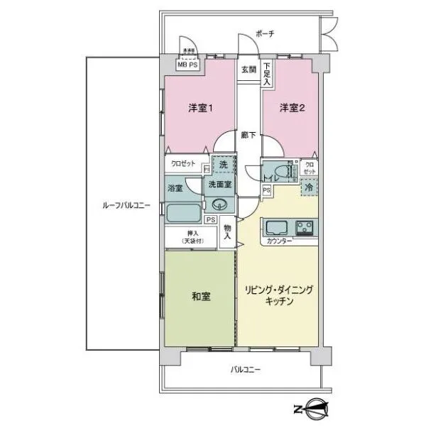 ライオンズガーデンヒルズ宮前平 間取図
