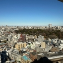 小石川パークタワー リビングダイニングからの眺望