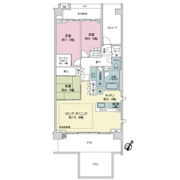 グランドメゾン仙川 間取図