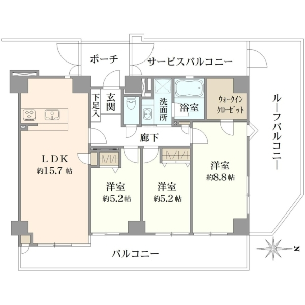 西武東大和ハイツ 間取図