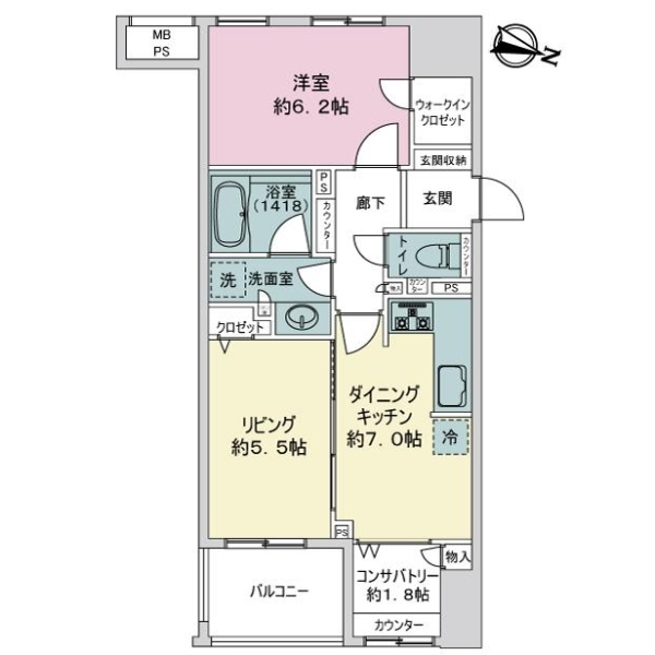 ライオンズステージ板橋 間取図