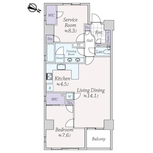 グランドステージ初台 間取図