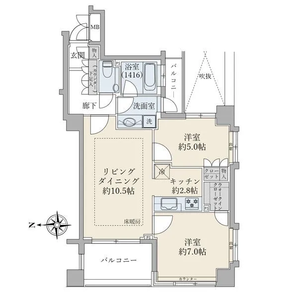 サンクタス東京スクエア 間取図