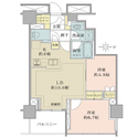 ブリリアタワー代々木公園クラッシィ 間取図