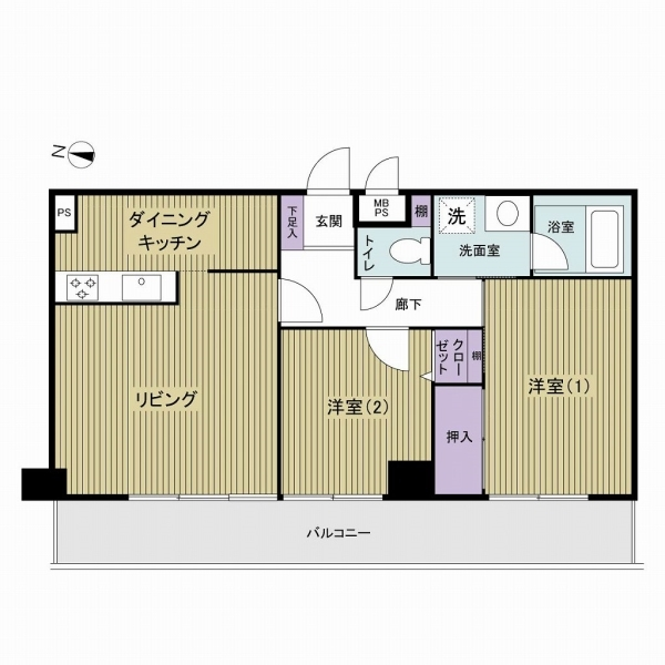 ライオンズマンション千葉県庁前 間取図