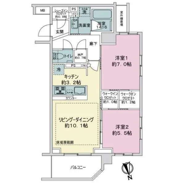 ザ・パークハウス板橋大山大楠ノ杜 間取図