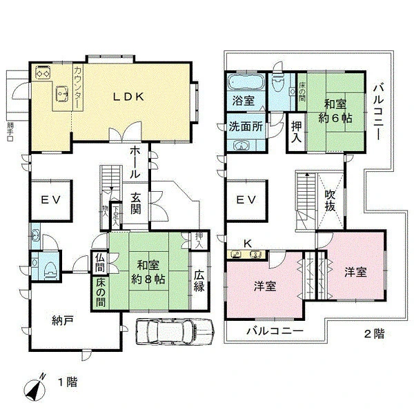西宮市二見町 間取図