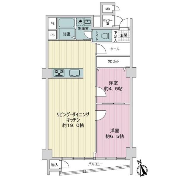 井の頭第２パークサイドマンション 間取図