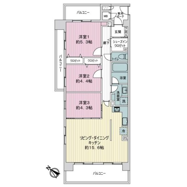 ザ・ステイツ常盤台東山コモンズ 間取図