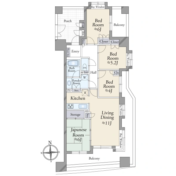 ナイスアークステイツ横濱中山Ｃ棟 間取図