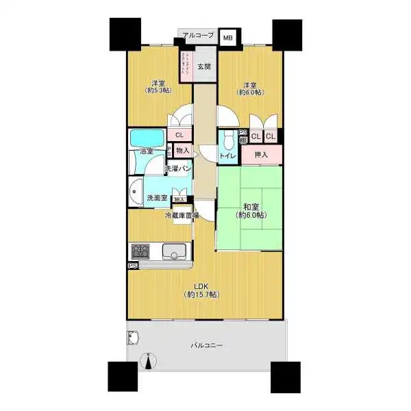 パザパ花園 間取図