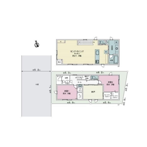 練馬区錦2丁目 間取図