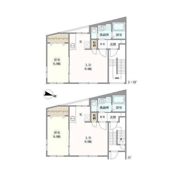 東京都豊島区北大塚２丁目 間取り図