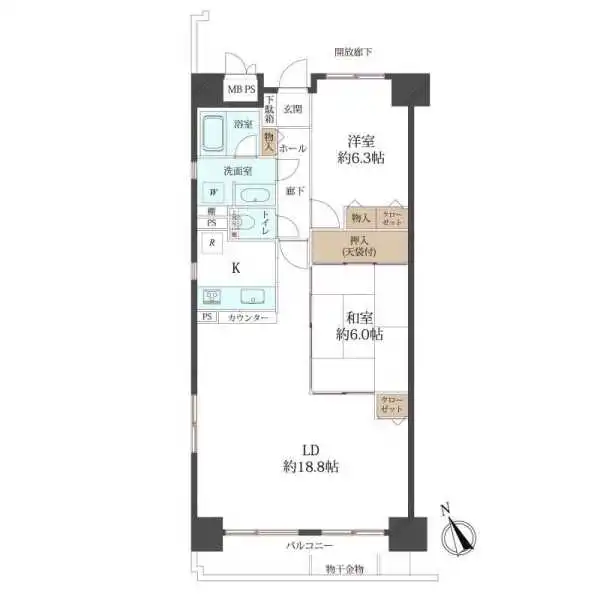シティハイツ松戸 間取図